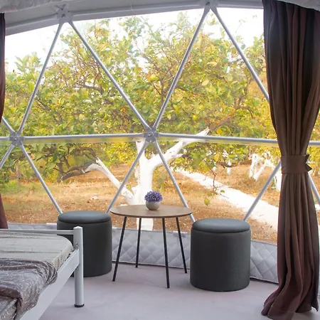 Campsite Lemon Tree Dome House Paralia Kallonis